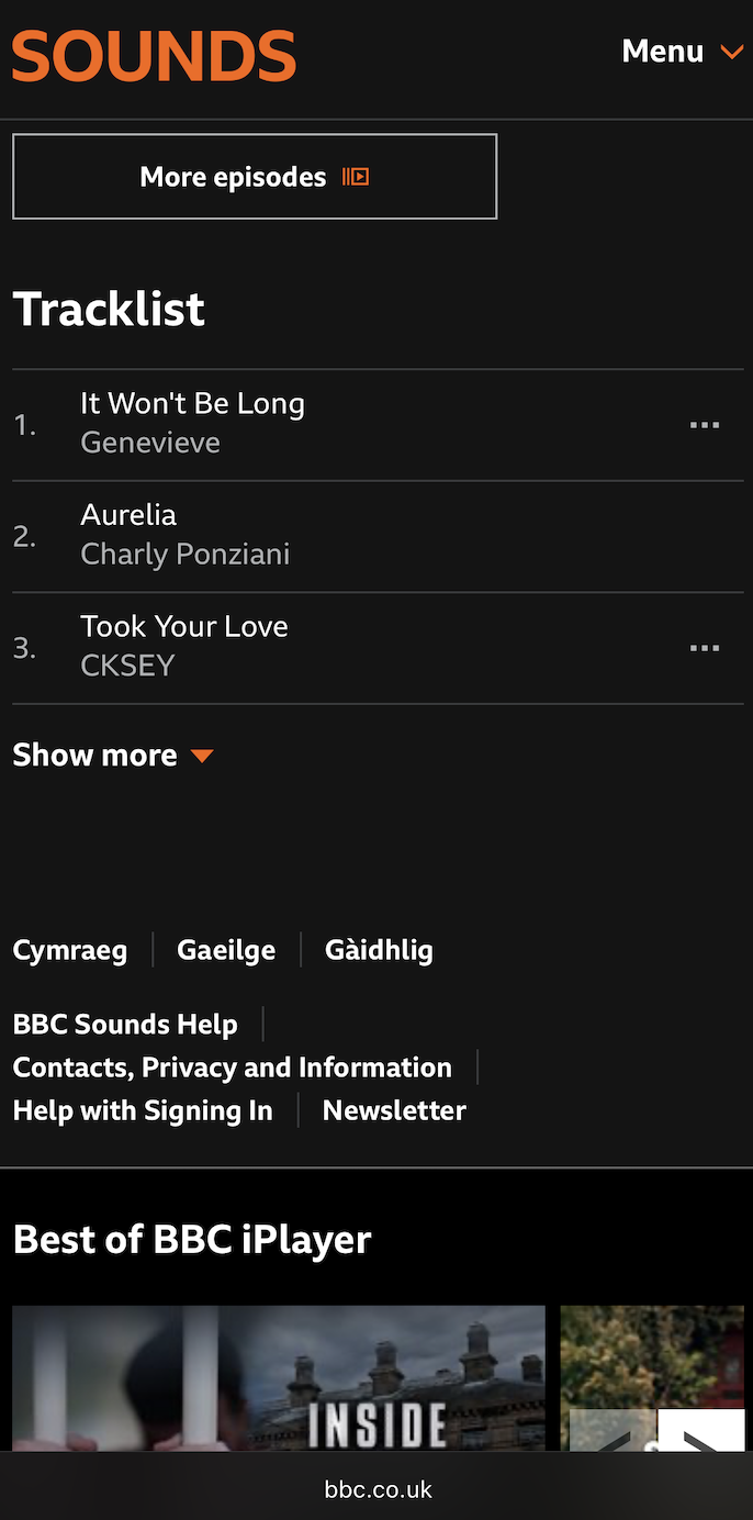 BBC Sounds — Aurelia by Charly Ponziani